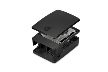 Raspberry Pi 5 kassi með viftu og kæliplötum - RPI5-Case-Black/grey